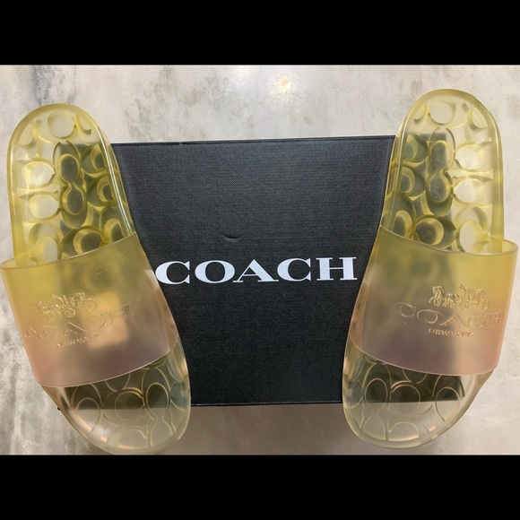 COACH RUBBER SLIDE - Picture 1 of 3